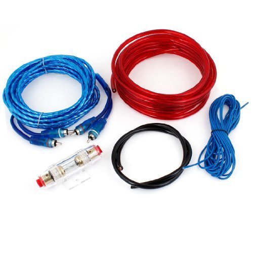 Water & Wood Car Auto Audio RCA Battery Gauge Power Cable Amplifier Amp Wiring Kit 9 in 1