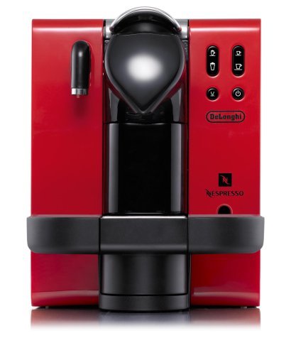 DeLonghi EN660.R Nespresso Lattissima Single-Serve Espresso Maker, Red N4