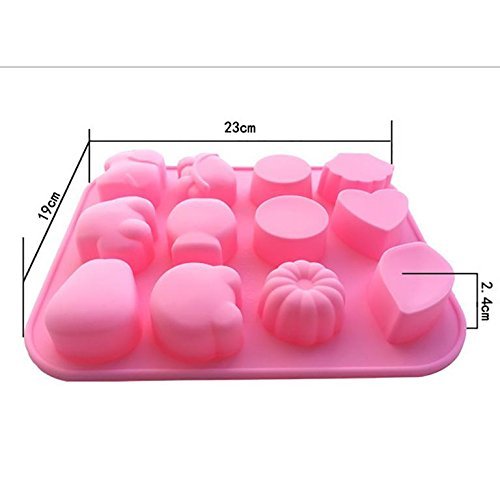 GUO -Ice cream mold Cake molds chocolate Silica gel 5 pieces N2