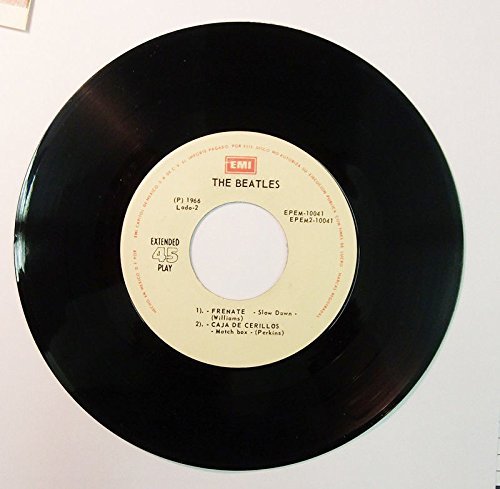 THE BEATLES " A HARD DAYS NIGHT" "TELL ME WHY" " AND I LOVE HER " 45 RPM Record N4