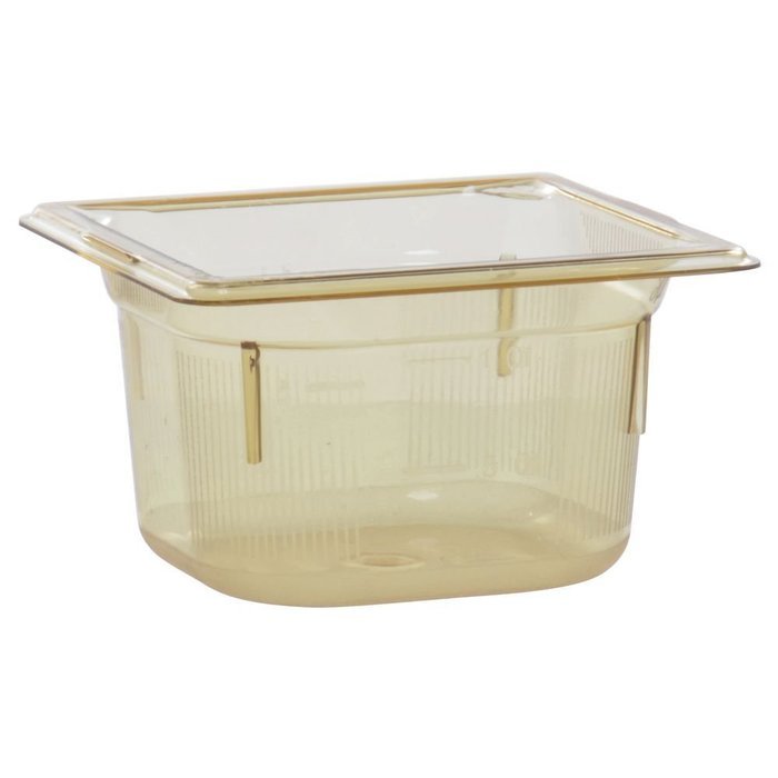 Vollrath 9064410 1/6 Size Super Pan 4"Deep, High Temperature Amber