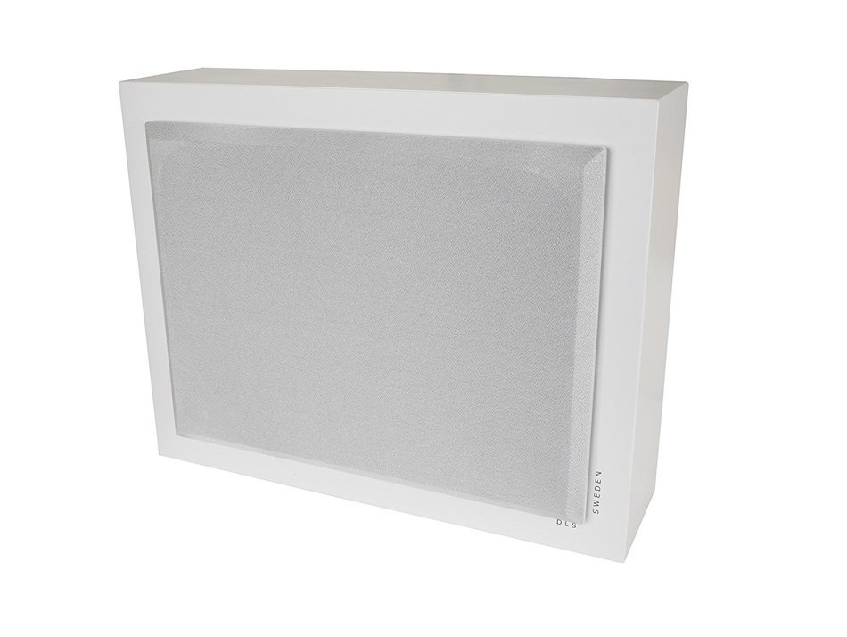 DLS Flatsub 8.2 White On Wall Digital 250W Active Subwoofer Amplifier Sub Amp
