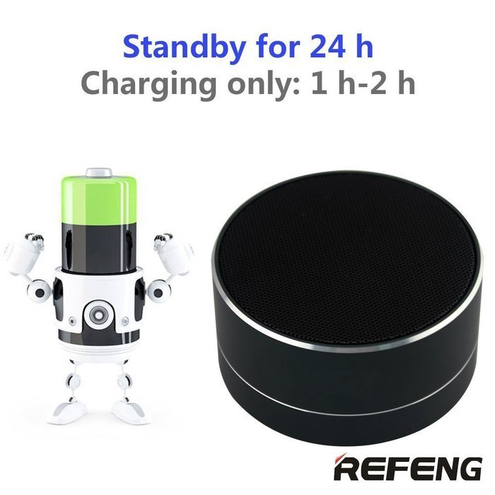 ReFeng Wireless Rechargeable Portable Bluetooth Speaker Built in Mic,USB and TF card port,Pairs Easily With All... N2
