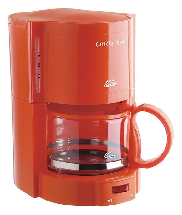 Kalita Coffee Maker Caff&egrave; Colore ( 4 Cups 102 Filter Paper Compatible) V-102 Orange #41120 N3