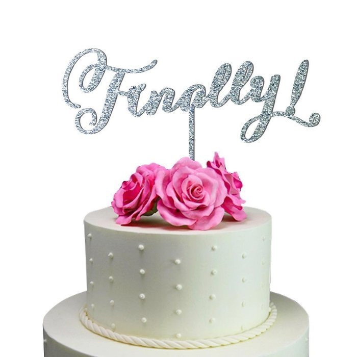 Sugar Yeti Made In USA Wedding Cake Topper Finally ! #7 Gold Mirror N10