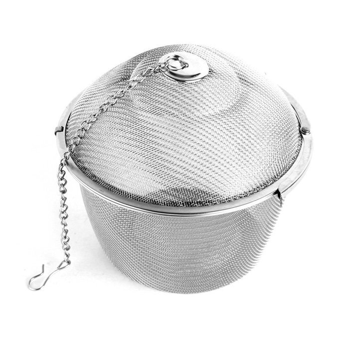 Vivian Extra Large Stainless Steel Twist Lock Mesh Tea Ball Tea Strainer Filter Spice Infuser 11cm/4.3 inch Pack... N5
