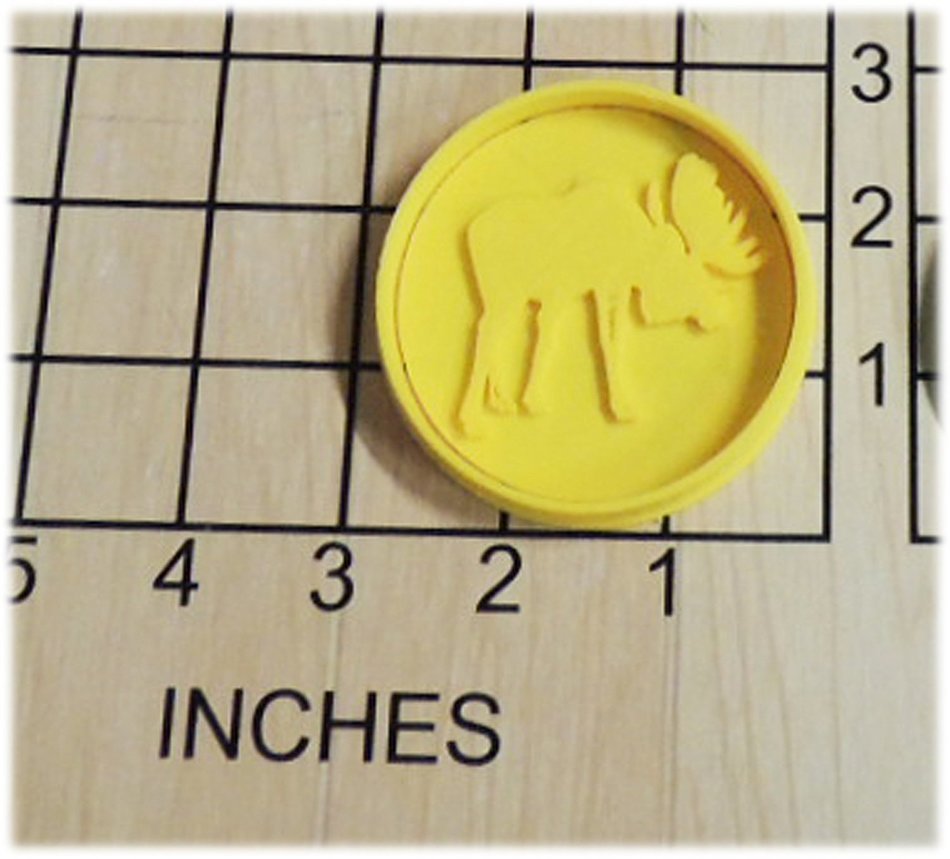 Moose Silhouette Fondant Cookie Cutter and Stamp #1327 N2