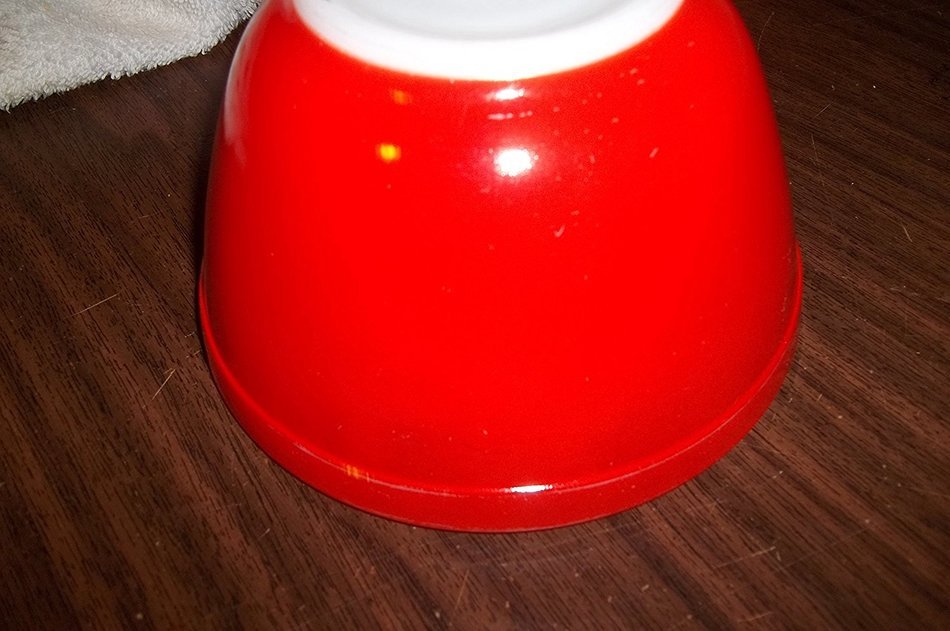 RARE Vintage Pyrex RED Small 1 1/2 Pint Mixing Nest Batter Bowl #401 USA N3