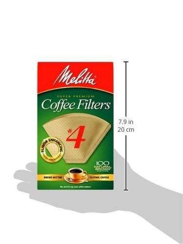 Coffee Shrub Clever Coffee Dripper, Large 18 Ounces - With Melitta Cone Coffee Filters Natural Brown #4 100 count N7