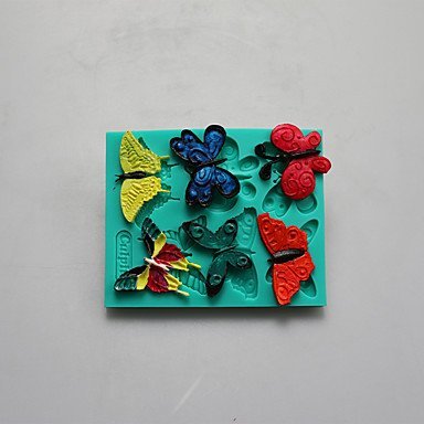 Sher Butterfly Shape Chocolate Silicone Molds,Cake Molds,Soap Molds,Decoration Tools Bakeware N3