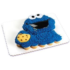 Cookie Monster Face Poptop Cake Topper ~ Designer Cake/Cupcake Topper ~ NEW ~...