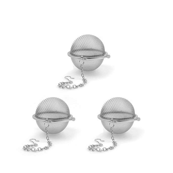 Tea Ball Infuser, Amsam 3 Pack Stainless Steel Mesh Tea Infuser 2-Inch Tea Strainer Filters for Loose Tea N3