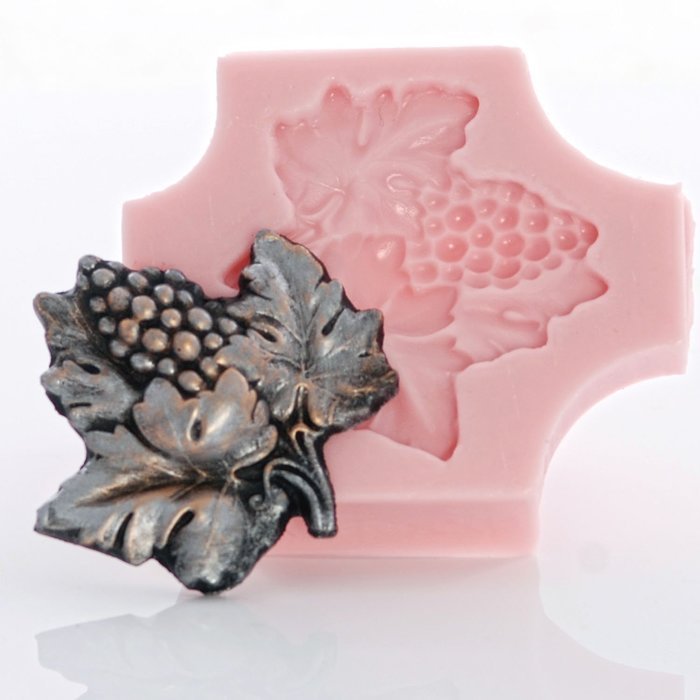 Grape Leaf Silicone Mold Food Safe Fondant, Chocolate, Candy, Resin, Polymer Clay Mold N2