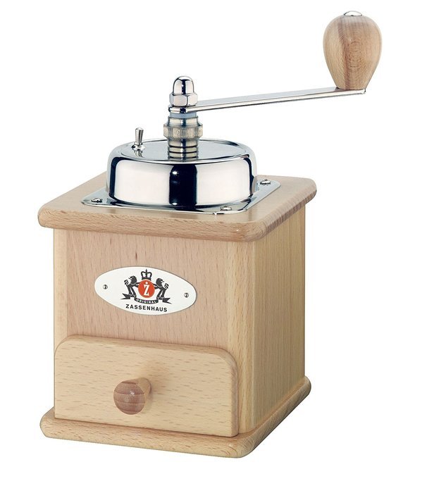 Zassenhaus Brasilia Dark Stained Beech Coffee Hand Mill Grinder - 151DG N2