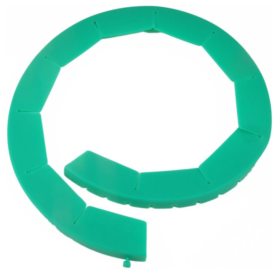 Silicone Pie Crust Shield, Adjustable Pie Protector, Green N2