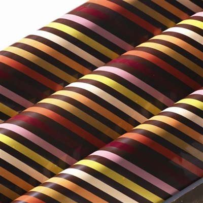 Chocolate Transfer Sheet: Thin Stripes, 15 Sheets N41
