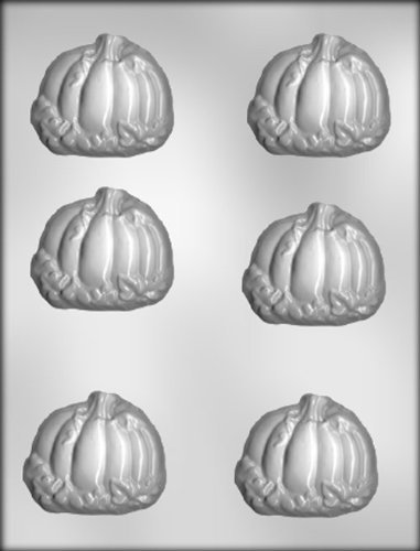 CK Products 2-1/2-Inch Pumpkin with Leaves Chocolate Mold