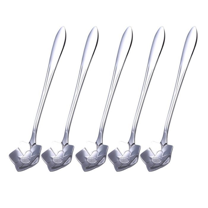 Coffee Scoops, Stainless Steel Tableware Creative Sunflower Flower Pattern Coffee Spoons Stirring Spoon Sugar... N30