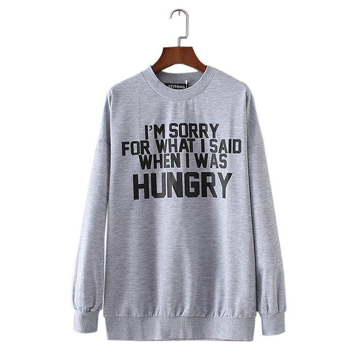 Pullover Tops,Morecome Women Ladies Letter Print Long Sleeve Sweatshirt Loose Blouse N44