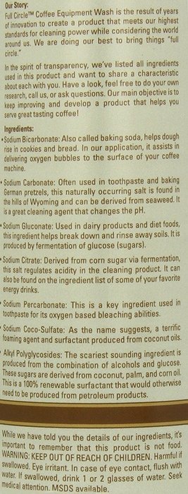 Urnex Full Circle Coffee Equipment Wash 17.6 oz. N5
