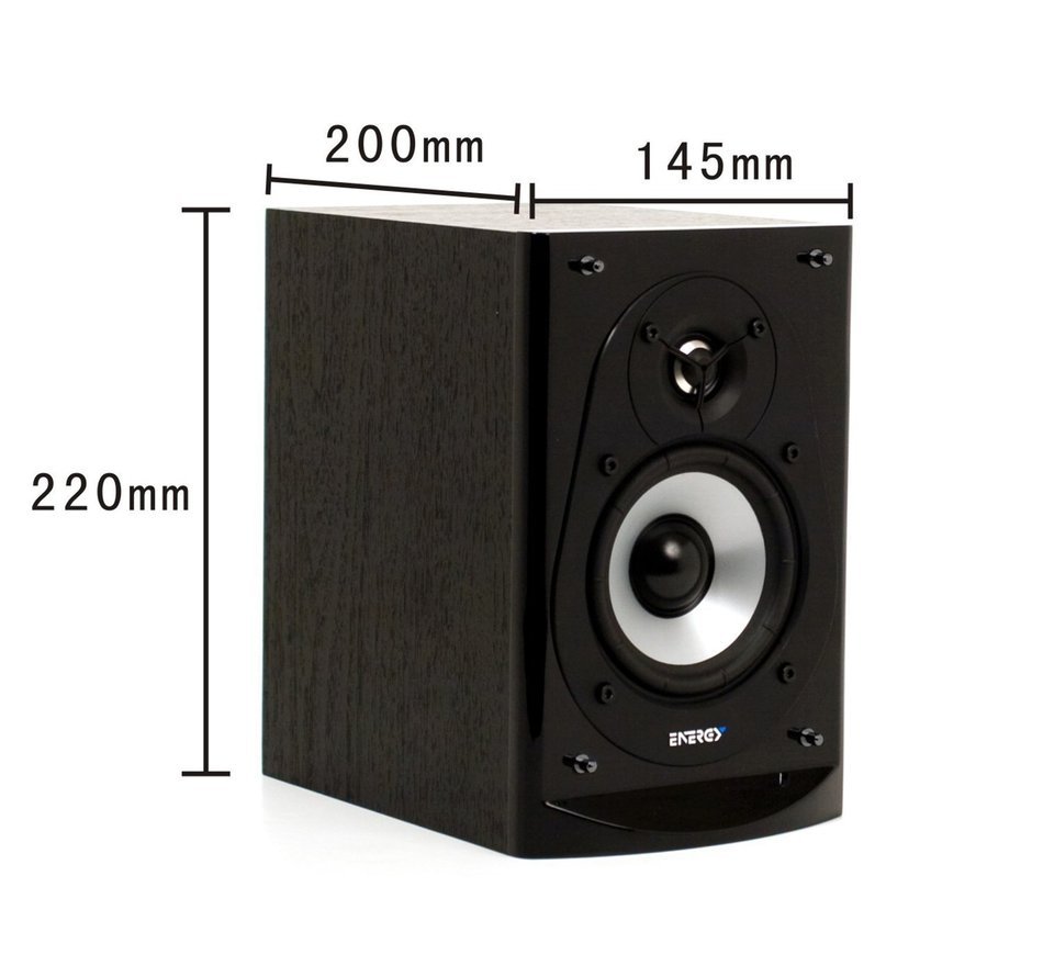 Energy CB-5 Bookshelf Speakers (Pair,Black) N5