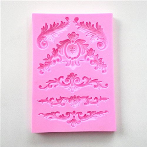 Trdaitional Silicone Sculpted Fondant Flower Lace Mould Candy Jello 3D Cake Mold N2