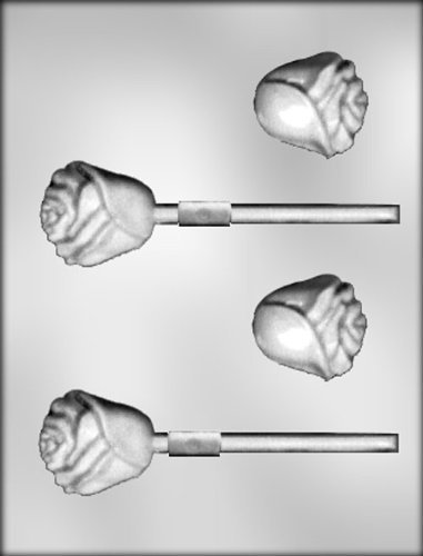 CK Products 2-Inch 3-D Rose Sucker Chocolate Mold