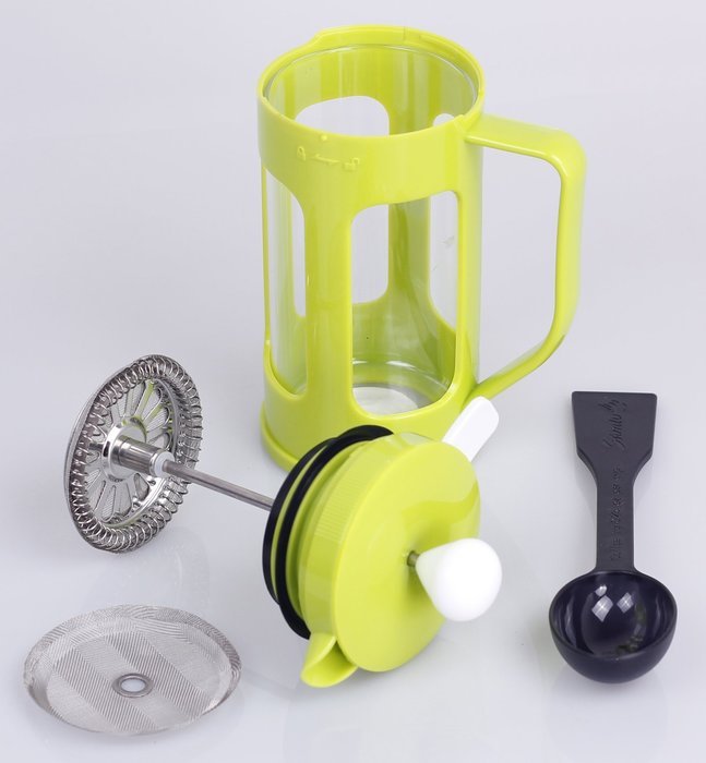 Dltsli French Coffee Press - 12 oz/350ML, Espresso and Tea Maker, Stainless Steel Plunger and Heat Resistant Glass... N12