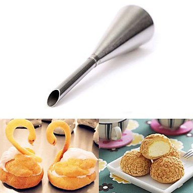 Sher 1Pcs Stainless Steel Cake Decorating Icing Pastry Piping Nozzles Tip Decorating Tool N3