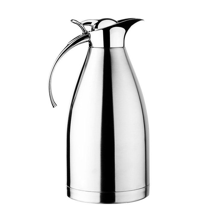 Hiware 68 Oz Stainless Steel Thermal Coffee Carafe, Double Walled Vacuum Insulated Carafe with Press Button Top... N4