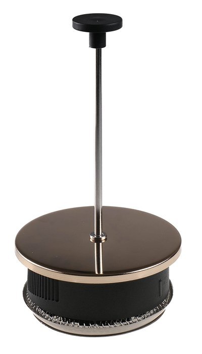 Gourmet 1 Liter Gold French Press Coffee Brewer with Spiral Design N6