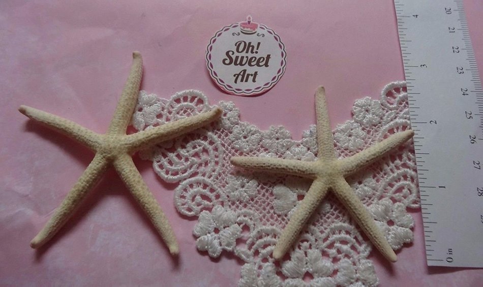 SEA Stars, Set of Two Silicones Mold Silicone Mold Cake Decorating Sugar Flower FDA Approved N2