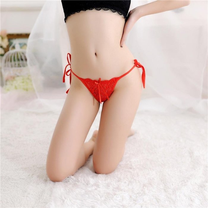 Underswear Laimeng, Women Sexy Lace Briefs Panties Thongs G-string Lingerie Underwear (Black) N11