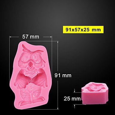 Sher Cute Owl Silicone Cookie Cake Mold Chocolate Candy Soap Mold Cake Biscuit Baking Tool Fondant Silicone Molds