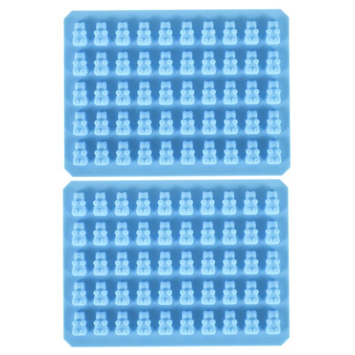 Gummy Bear Molds,Justmysport Candy Molds 50 Cavity Silicone Chocolate Maker and Ice Cube Trays, Silicone Soap... N6