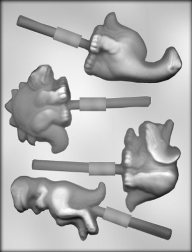 CK Products Four Dinosaur Suckers Chocolate Mold