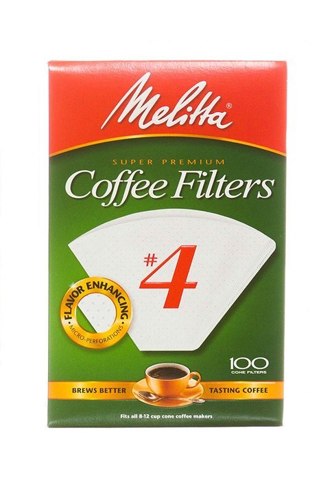 No. 4 Cone Coffee Filter In White (40 Count) (Pack of 3)