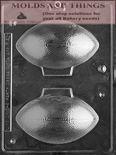 3D FOOTBALLS Chocolate Candy Mold With &copy; Molding Instruction - Set of 3
