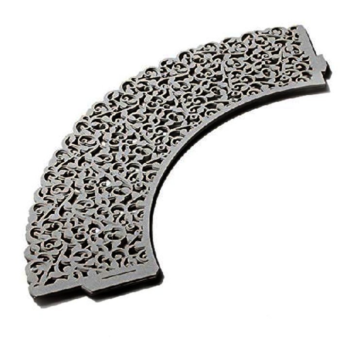Yansanido 24 set ivory Filigree Artistic Bake Little Vine Lace Laser Cut Cupcake Wrapper Cup Muffin Case Trays... N12