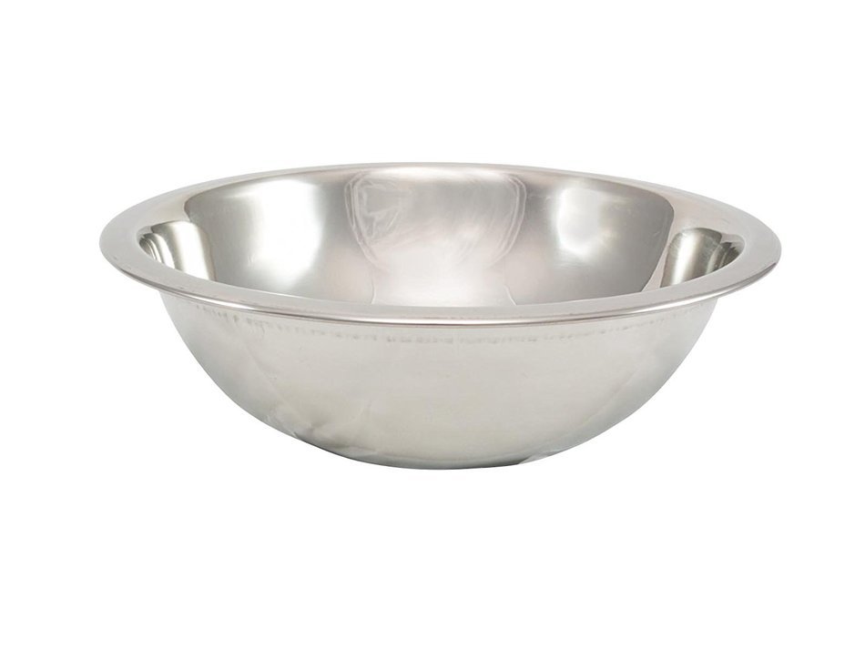 TableCraft H823BH Heavy Weight Mixing Bowl, 1.5 quart, Silver