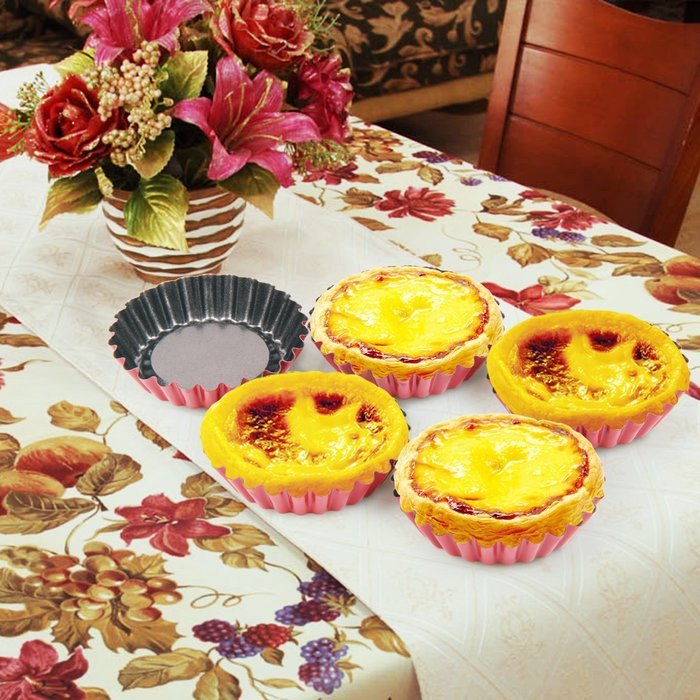 Yilove Non Stick 3" Shell Molds Tart Baking Cups Mini Cake Pans 5 Pack N12