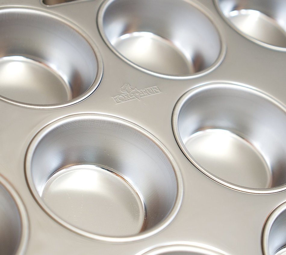 Fox Run 4868 Stainless Steel Muffin Pan Silver 1 N3