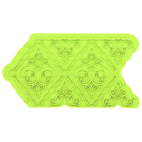 Filigree Damask Pattern Onlay Mold by Marvelous Molds
