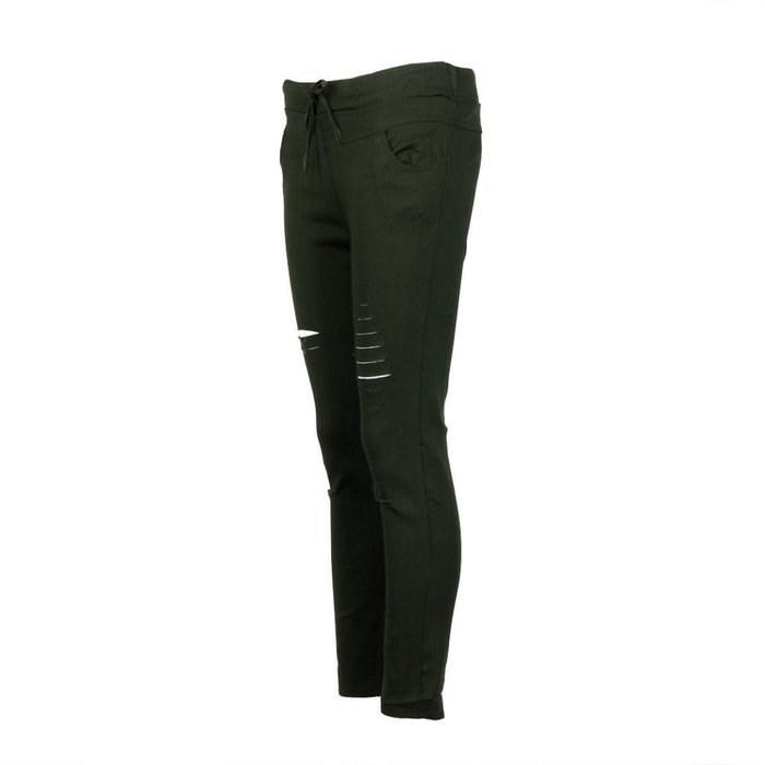 PHOTNO Women Skinny Ripped Pants High Waist Stretch Slim Pencil Trousers N10