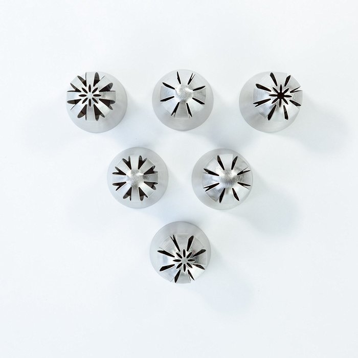 New Ball Tip, Russian Sphere Icing Nozzles. 8 pc Set for Decorating Cupcakes and Pastries N6