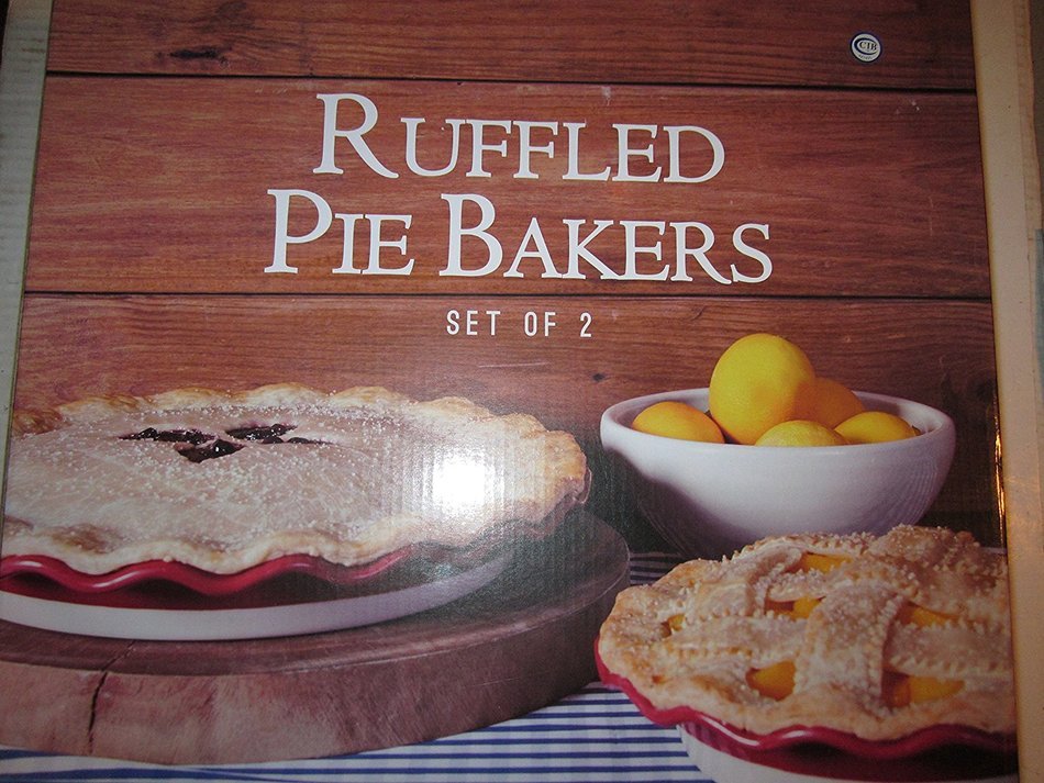 Ruffled Pie Bakers set of 2