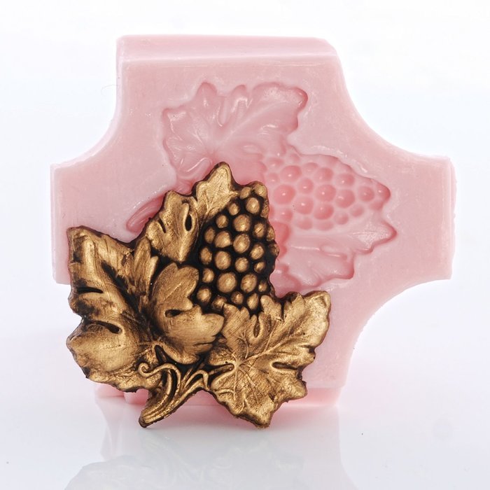 Grape Leaf Silicone Mold Food Safe Fondant, Chocolate, Candy, Resin, Polymer Clay Mold N5