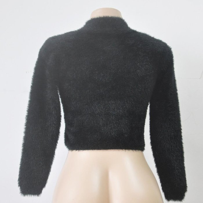 Blouse,BeautyVan Women Long-sleeved High-necked Shirt Umbilical Bottomed Plush Blouse (One Size, Gray) N27