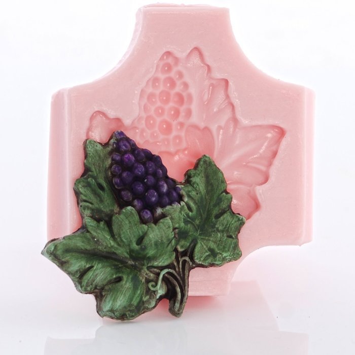 Grape Leaf Silicone Mold Food Safe Fondant, Chocolate, Candy, Resin, Polymer Clay Mold N6