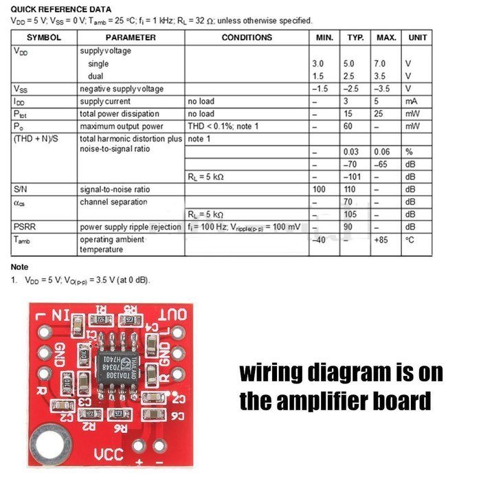 Qianson DC 3V-6V TDA1308 Earphone Headphone Stereo Audio Amplifier Board Headset Amp Preamplifier Module N4